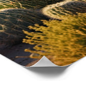 Elegante Waterverf CACTUS Poster (Hoek)