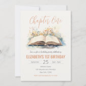 Elegante Waterverf Chapter One Storybook Verjaarda Kaart (Voorkant)