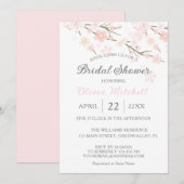 Elegante Waterverf Cherry Blossom Vrijgezellenfees Kaart (Voorkant / Achterkant)