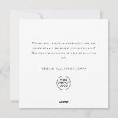 Elegante Waterverf Christmas Pine Tree Corporate Feestdagenkaart (Achterkant)