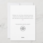 Elegante Waterverf Christmas Pine Tree Corporate Feestdagenkaart (Achterkant)