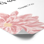 Elegante Waterverf Chrysant kaarten en geschenken Poster (Hoek)