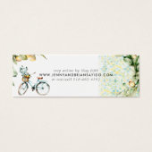 Elegante Waterverf citroen | Huwelijkswebsite RSVP Mini Visitekaartjes (Voorkant)