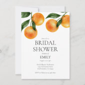 Elegante Waterverf Citrus Fruit Vrijgezellenfeest Kaart (Voorkant)