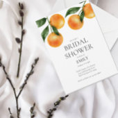 Elegante Waterverf Citrus Fruit Vrijgezellenfeest Kaart