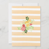 Elegante Waterverf Citrus vrijgezellenfeest Kaart (Achterkant)