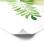 Elegante Waterverf Citrys Pink Flowers baby show Perfect Poster (Hoek)