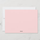 Elegante Waterverf Coquette Bow Paasfoto Feestdagenkaart (Achterkant)