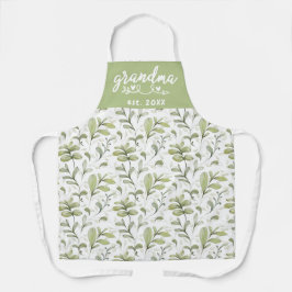 Elegante Waterverf Cranberry takken oma est Schort