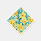 Elegante Waterverf Daffodil Servet (Hoek)