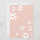 Elegante Waterverf Daisy Baby in Bloom Baby Showe Kaart (Achterkant)
