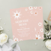 Elegante Waterverf Daisy Flovers Afstuderen Brunc Kaart