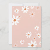 Elegante Waterverf Daisy Oh Baby Baby shower Kaart (Achterkant)