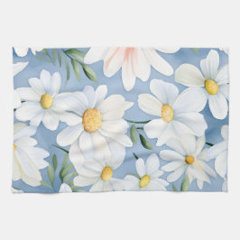 Elegante Waterverf Daisy Theedoek