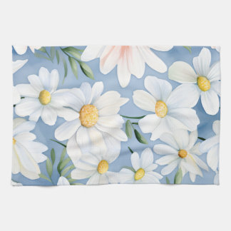 Elegante Waterverf Daisy Theedoek
