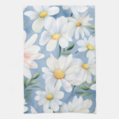 Elegante Waterverf Daisy Theedoek (Verticaal)