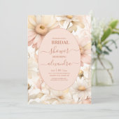 Elegante Waterverf Daisy Vrijgezellenfeest Kaart (Staand voorkant)