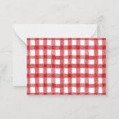 Elegante Waterverf de appel van ons Baby shower Notitiekaartje (Achterkant)