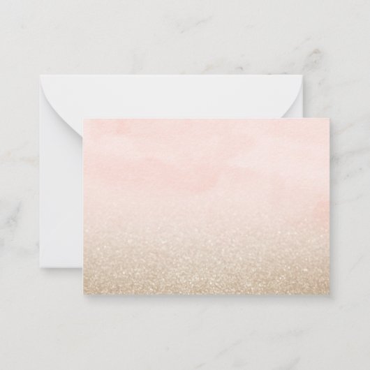 Elegante Waterverf droom catcher en Flat Note Kaar Notitiekaartje (Achterkant)