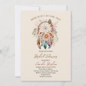 Elegante waterverf droomvanger en bloemetjes kaart (Voorkant)