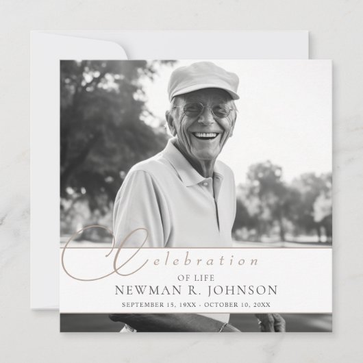 Elegante Waterverf Duif Viering van het Leven Foto Kaart (Voorkant)