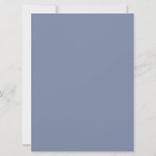Elegante Waterverf Dusty Blue Gold Geometric Kaart (Achterkant)