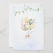 Elegante Waterverf Een 2e verjaardag gekke gans B Kaart (Achterkant)