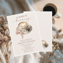 Elegante waterverf een baby brouwt koffie spierbun