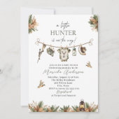 Elegante Waterverf Een beetje Hunter Baby shower Kaart (Voorkant)