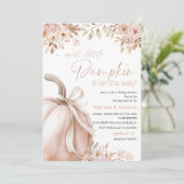 Elegante Waterverf een lieve kleine pompoen Baby S Kaart (Staand voorkant)