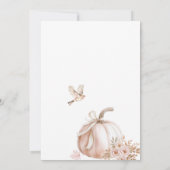 Elegante Waterverf een lieve kleine pompoen Baby S Kaart (Achterkant)