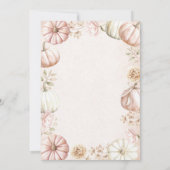 Elegante Waterverf een lieve kleine pompoen Baby S Kaart (Achterkant)