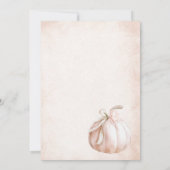 Elegante Waterverf een lieve kleine pompoen Baby S Kaart (Achterkant)