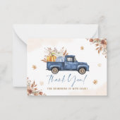 Elegante Waterverf Een lieve kleine pompoen is op Notitiekaartje (Voorkant)