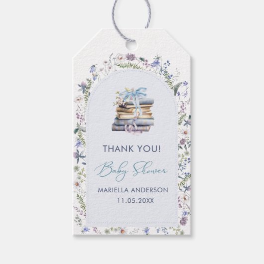 Elegante Waterverf een nieuw hoofdstuk beginnen Ba Cadeaulabel (Voorkant)