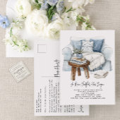 Elegante Waterverf Een nieuw hoofdstuk is begonnen Aankondigingskaart