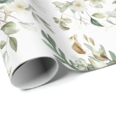 Elegante waterverf en groen cadeaupapier (Rol Hoek)
