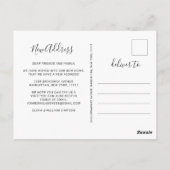 Elegante Waterverf Eucalyptus Bewegende Aankondigi Briefkaart (Achterkant)