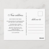 Elegante Waterverf Eucalyptus Bewegende Aankondigi Briefkaart (Achterkant)