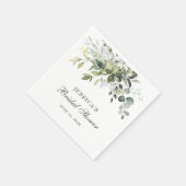 Elegante waterverf Eucalyptus bruiloftsborrel papi Servet (Hoek)