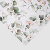 Elegante Waterverf Eucalyptus en varens Patroon Tissuepapier (Detail)