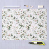 Elegante Waterverf Eucalyptus en varens Patroon Tissuepapier (Craft)