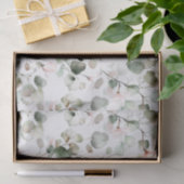 Elegante Waterverf Eucalyptus en varens Patroon Tissuepapier (Geschenk)