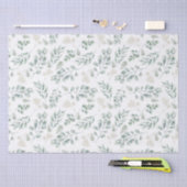 Elegante Waterverf Eucalyptus en varens Patroon Tissuepapier (Craft)