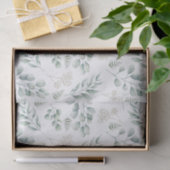 Elegante Waterverf Eucalyptus en varens Patroon Tissuepapier (Geschenk)