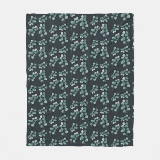 Elegante waterverf eucalyptus fleece deken