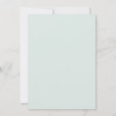 Elegante Waterverf Eucalyptus Groene Huwelijk Kaart (Achterkant)