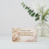 Elegante Waterverf Eucalyptus Groenery QR Code Bru Visitekaartje (Staand voorkant)