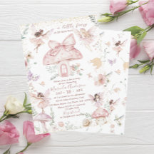 Elegante Waterverf Fairy Wildflower Garden Baby S