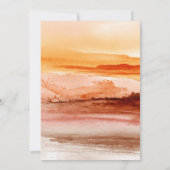 Elegante Waterverf Fall Wedding Bohemian Kaart (Achterkant)